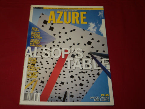 2004 SEPT/OCT AZURE MAGAZINE - ALSOP'S TABLE - DESIGN - ARCHITECTURE - RC 690