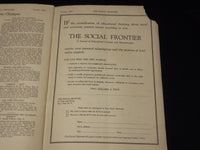 1934 OCTOBER THE SOCIAL FRONTIER JOURNAL MAGAZINE - VOLUME 1. NO. 1 - SP 4863E