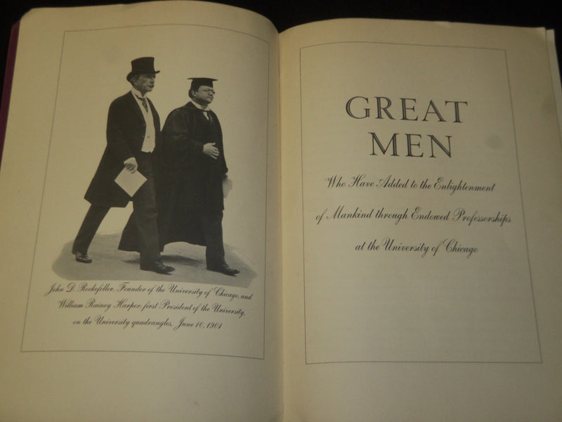 1930'S GREAT MEN UNIVERSITY OF CHICAGO SOFTCOVER BOOK - JC 43