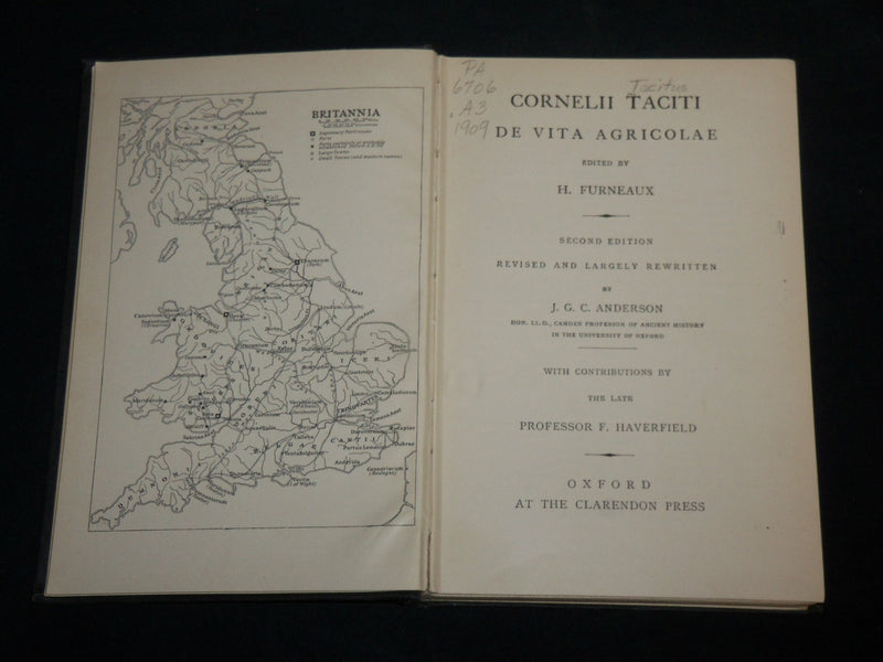 1939 CORNELII TACTTI DE VITA AGRICOLAE AMERSON HARDCOVER BOOK - KD 6660