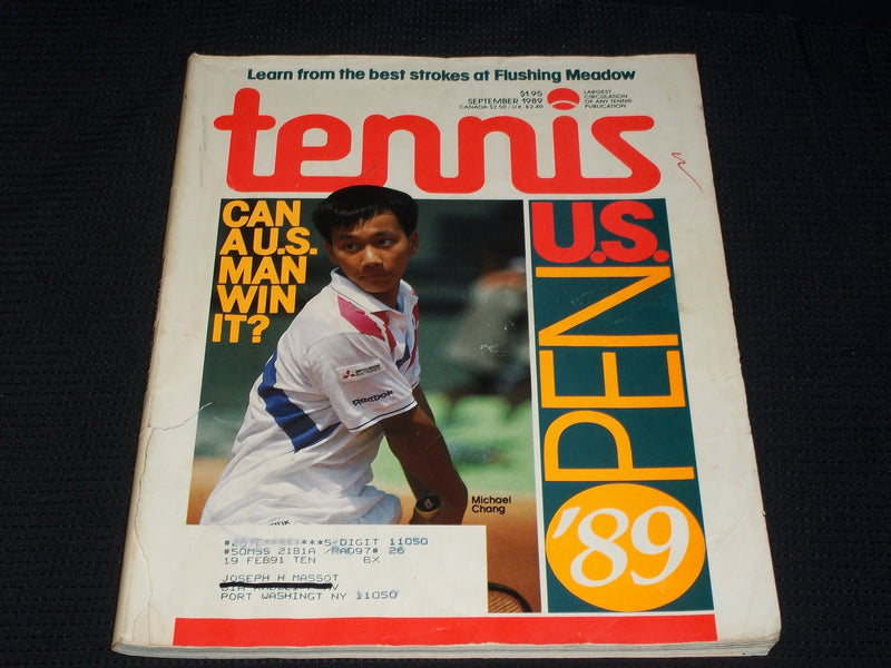 1989 SEPTEMBER TENNIS MAGAZINE - MICHAEL CHANG FRONT COVER - E 5440