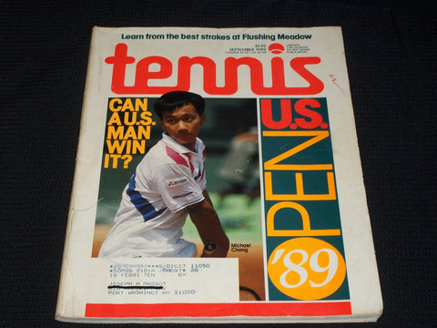 1989 SEPTEMBER TENNIS MAGAZINE - MICHAEL CHANG FRONT COVER - E 5440