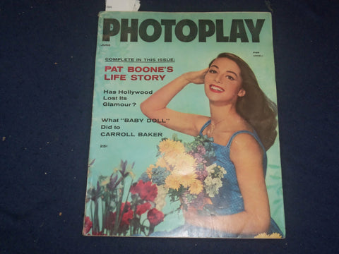 1957 JUNE PHOTOPLAY MAGAZINE - PIER ANGELI FRONT COVER - ST 5503C
