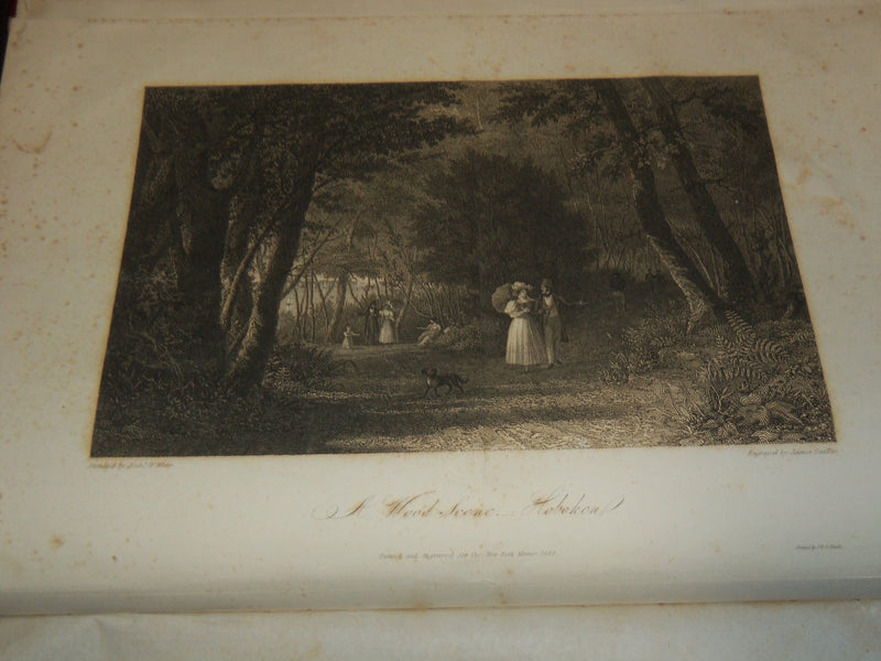 1832-1833 NEW YORK MIRROR AND LADIES GAZETTE BOUND VOLUME - ENGRAVINGS - R 89L