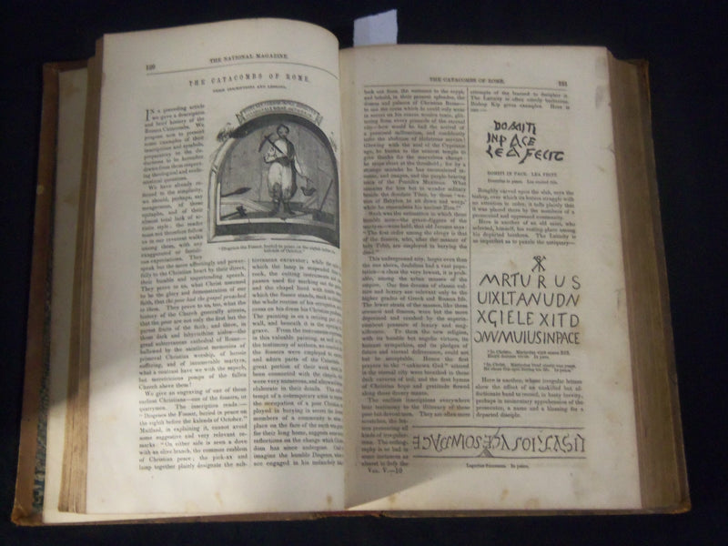 1853-1858 THE NATIONAL MAGAZINE BOUND VOLUME LOT OF 5 - NICE ILLUS. - KD 2011