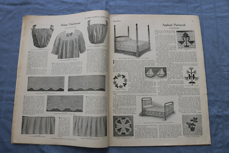 1912 AUG THE MODERN PRISCILLA MAGAZINE - ILLUSTRATIONS, STORIES & ADS - SP 4782I