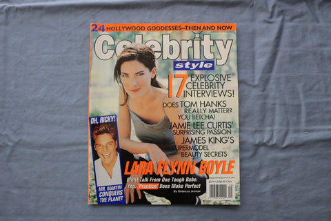 1999 AUGUST/SEPTEMBER CELEBRITY MAGAZINE - LARA FLYNN BOYLE COVER - E 18702