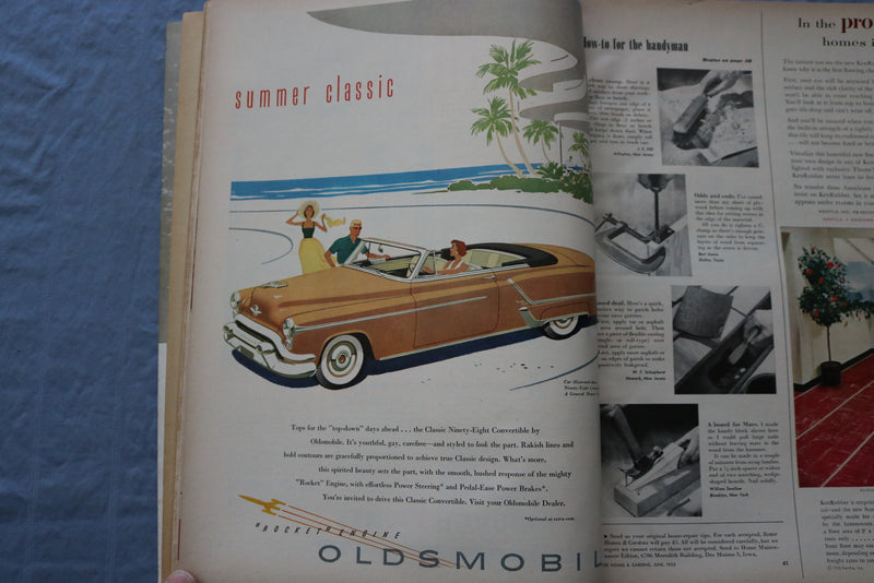1953 JUNE BETTER HOMES AND GARDENS MAGAZINE - GREAT COVER & ARTICLES - SP 4787K