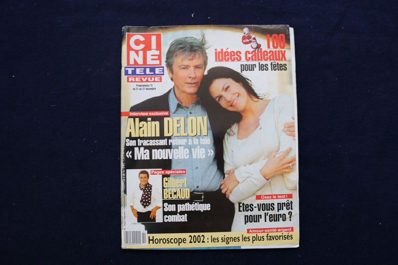 2001 DECEMBER 20 CINE TELE REVUE MAGAZINE - ALAIN DELON COVER - E 12072