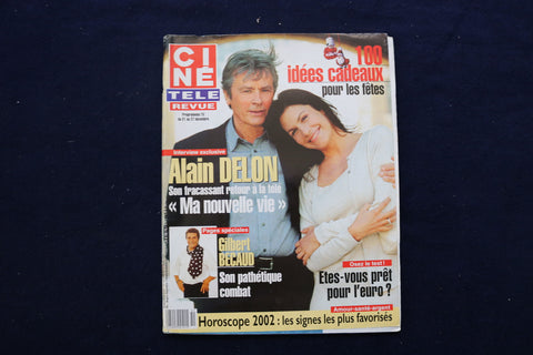 2001 DECEMBER 20 CINE TELE REVUE MAGAZINE - ALAIN DELON COVER - E 12072
