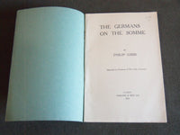 1917 THE GERMANS ON THE SOMME SOFTCOVER BOOK BY PHILIP GIBBS - J 7189