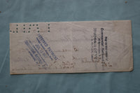 1907 SYRACUSE NEW YORK BUREAY OF WATER BILL AND CHECK - K 2528