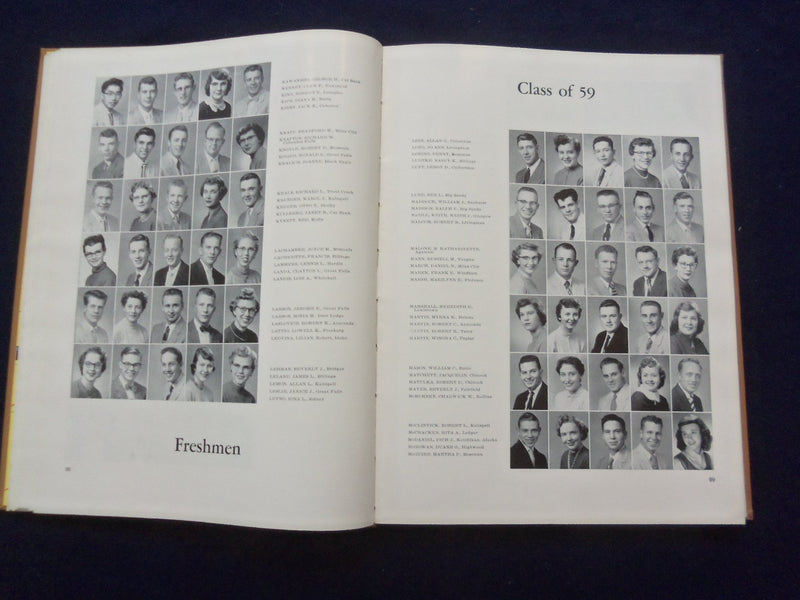 1956 MONTANAN MONTANA STATE UNIVERSITY YEARBOOK - BOZEMAN, MONTANA - YB 3098