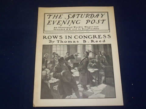 1899 DEC 9 THE SATURDAY EVENING POST MAGAZINE - ROWS IN CONGRESS - B 6724