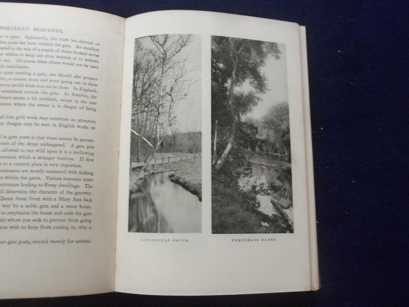 1923 CONNECTICUL BEAUTIFUL HARDCOVER BOOK BY WALLACE NUTTING - KD 8392