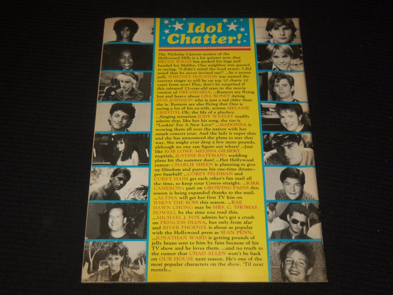 1987 NOVEMBER STAR FLASH! MAGAZINE - KIRK CAMERON FRONT COVER - E 14915