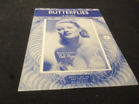 PATTI PAGE BUTTERFLIES AUTOGRAPHED SHEET MUSIC - AM 46