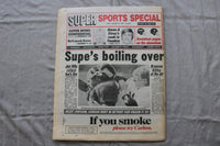 1987 JANUARY 23 NEW YORK POST NEWSPAPER - MICK JAGGER & JERRY HALL - NP 9306