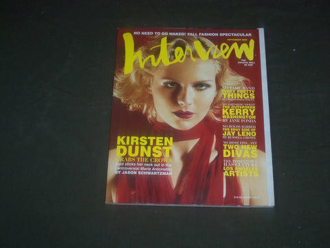 2006 SEPTEMBER INTERVIEW MAGAZINE - KIRSTEN DUNST COVER - B 4489