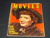 1945 NOVEMBER MOVIES MAGAZINE - CLAUDETTE COLBERT FRONT COVER - E 14195
