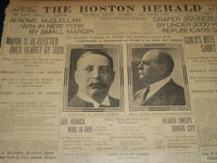 1905 NOVEMBER 8 THE BOSTON HERALD - JEROME MCCLELLAN WIN IN NEW YORK - BH 261