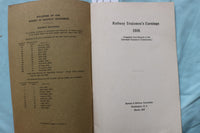 1916-1917 BUREAU OF RAILWAY ECONOMICS REPORTS - LOT OF 2 - SOFTCOVER - K 3258