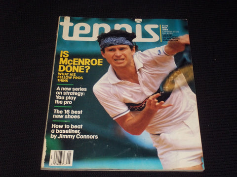 1988 MAY TENNIS MAGAZINE - JOHN MCENROE FRONT COVER - E 2204
