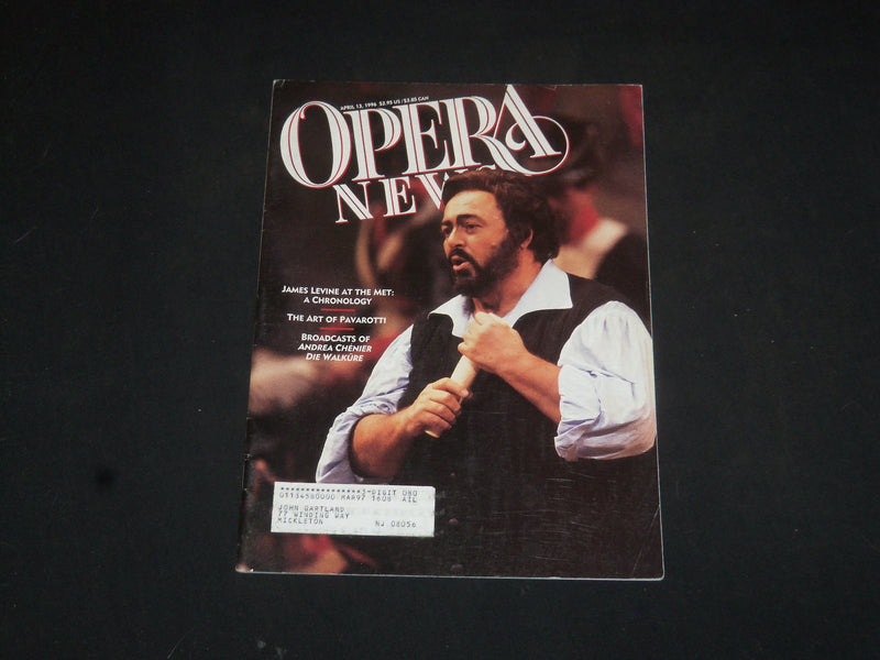 1996 APRIL 13 OPERA NEWS MAGAZINE - LUCIANO PAVAROTTI - SP 6178