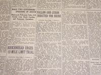 1923 JULY 12 NEW YORK TIMES NEWSPAPER- FALLON AND JUROR INDICTED BRIBE - NT 7745