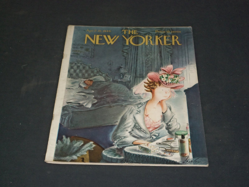 1946 APRIL 20 THE NEW YORKER MAGAZINE - ILLUSTRATED COVER - NY 886