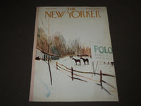 1962 JANUARY 6 NEW YORKER MAGAZINE FRONT COVER ONLY - GREAT ART FOR FRAMING