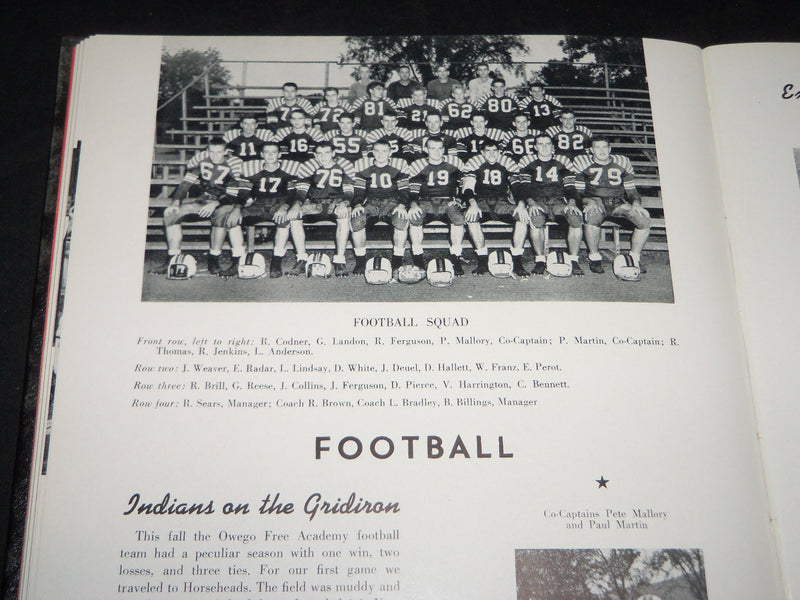 1956 TOM TOM OWEGO FREE ACADEMY YEARBOOK - OWEGO NEW YORK - YB 1451