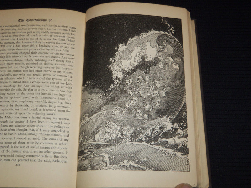 1932 THE CONFESSIONS OF AN ENGLISH OPIUM EATER BOOK THOMAS DE QUINCY - KD 7836
