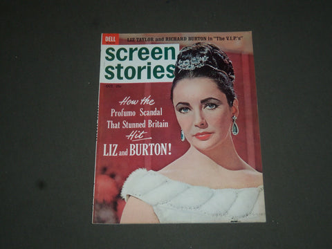 1963 OCTOBER SCREEN STORIES MAGAZINE - ELIZABETH TAYLOR COVER - SP 7537