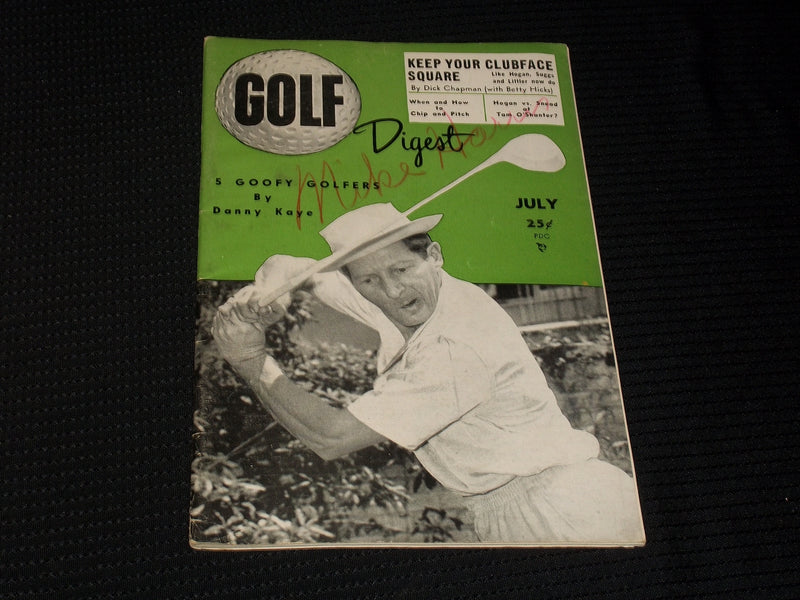 1954 JULY GOLF DIGEST MAGAZINE - DANNY KAYE FRONT COVER - E 5484