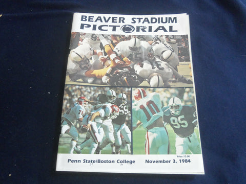 1984 NOVEMBER 3 PENN STATE UNIV VS BOSTON COLLEGE FOOTBALL PROGRAM - ST 5882U