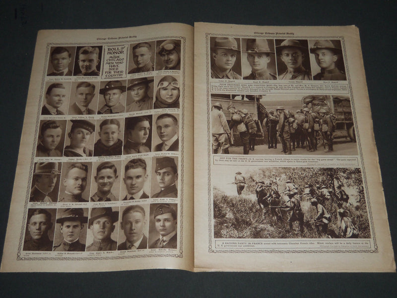 1918 SEPT 1 CHICAGO SUNDAY TRIBUNE ROTO SECTION - PRESIDENT WILSON - NP 2575