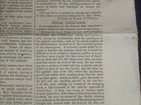 1846 AUGUST 1 MASSACHUSETTS PLOUGHMAN NEWSPAPER - STEAM EXCAVATER - NP 5127