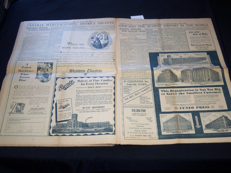 1931 MAY 14 CHICAGO HERALD EXAMINER NEWSPAPER - 50TH ANNIVERSARY - NP 5823