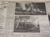 1951 AUGUST 21 NEW YORK TIMES - 12 DEAD IN FT. DIX JET CRASH - NT 2051