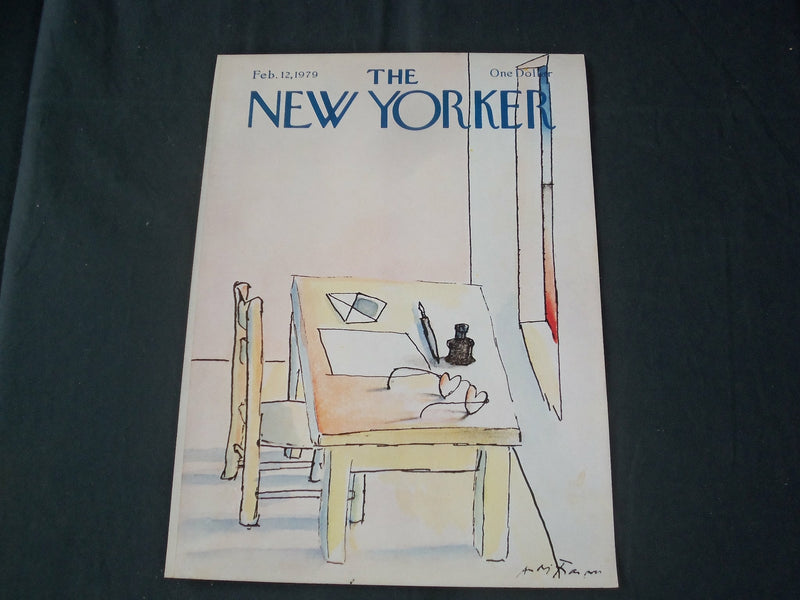 1979 FEBRUARY 12 NEW YORKER MAGAZINE FRONT COVER ONLY - GREAT ART FOR FRAMING