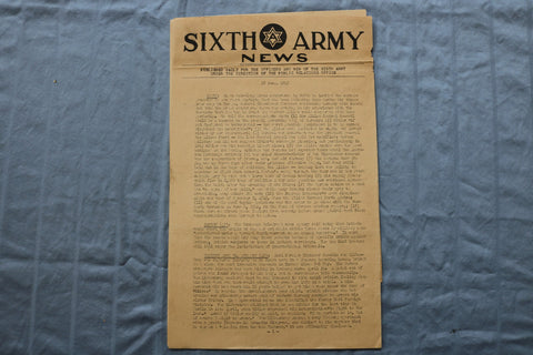 1945 JUNE 17 SIXTH ARMY NEWS - WORLD WAR II - K 3123