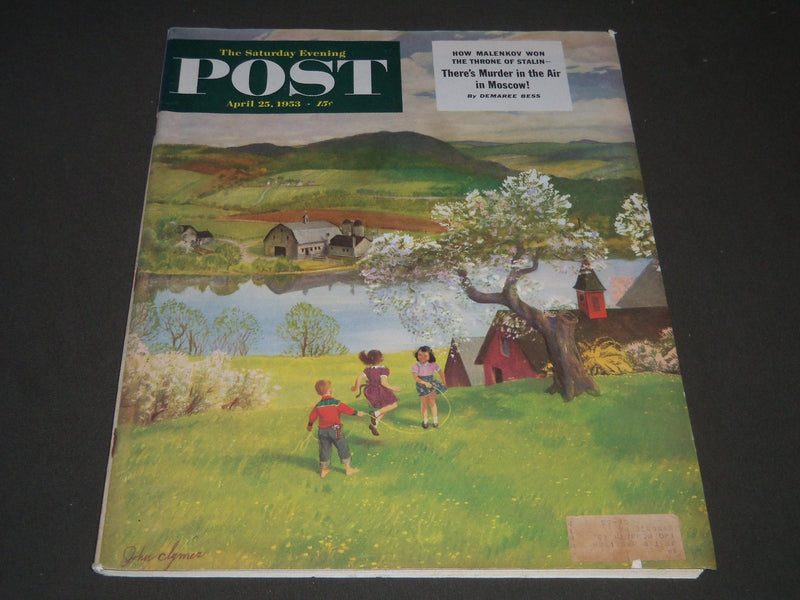 1953 APRIL 25 THE SATURDAY EVENING POST MAGAZINE - ILLUSTRATED COVER - SP 1960