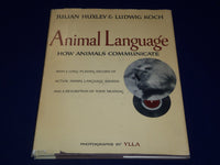 1964 ANIMAL LANGUAGE BOOK B JULIAN HUXLEY + RECORD BY LUDWIG KOCH - KD 3486H