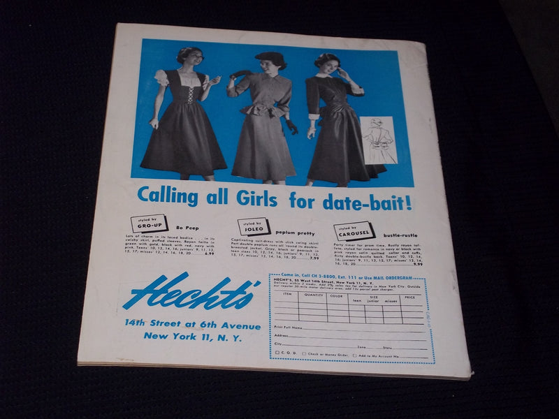 1949 JANUARY CALLING ALL GIRLS MAGAZINE - FLATTEN YOUR FIGURE COVER - E 15268