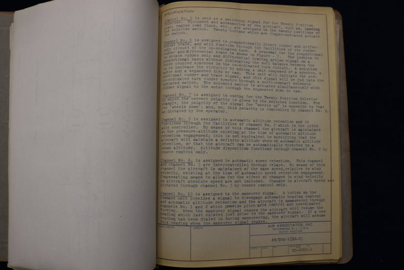 1950'S AIR ASSOCIATES - FTF AIRCRAFT DIAGRAMS - TETERBORO, NEW JERSEY - K 764