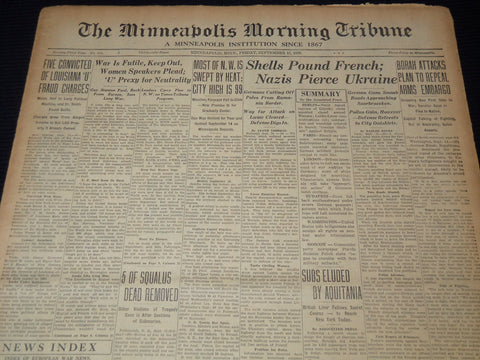 1939 SEPTEMBER 15 MINNEAPOLIS MORNING TRIBUNE - NAZIS PIERCE UKRAINE - NT 9531