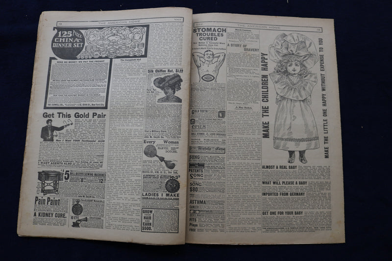 1906 MAY THE AMERICAN HOME NEWSPAPER - NICE ILLUSTRATED COVER - NP 8686