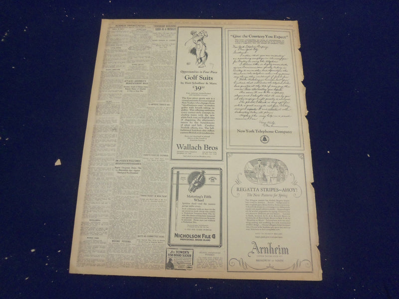 1923 APRIL 23 NEW YORK TIMES - JERSEY FOREST FIRE DESTROYS 23 HOMES - NT 8353