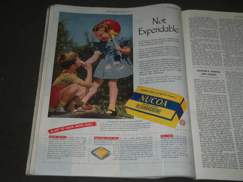 1947 FEBRUARY 15 THE SATURDAY EVENING POST MAGAZINE - ILLUSTRATED COVER - SP 202